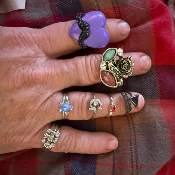 Costume Statement Ring Set of 14 - Picture 5 of 5